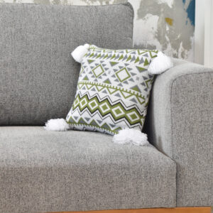 کاور کوسن طرح آوادان رنگ سبز زیتونی